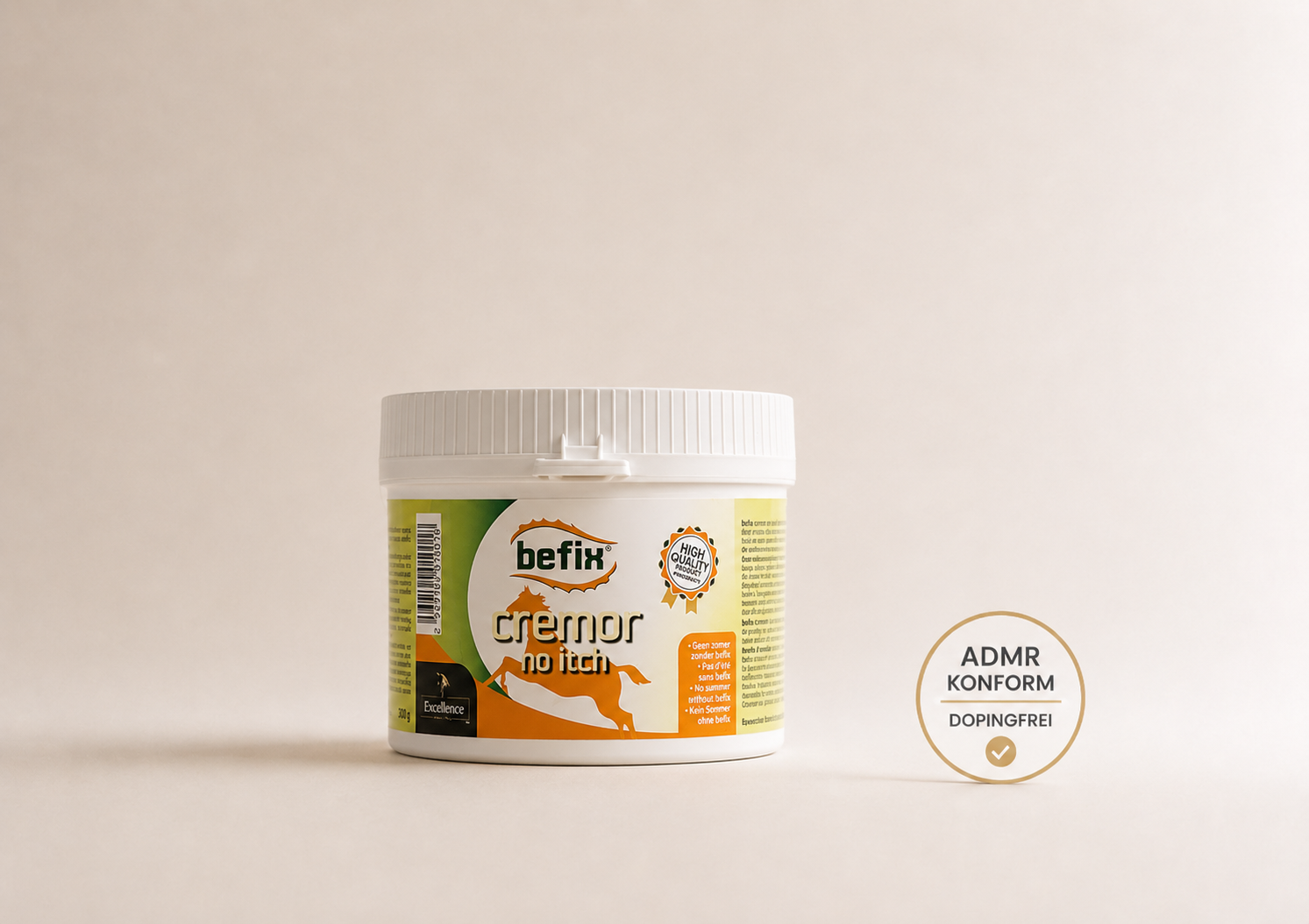 Befix® Cremor No Itch für Pferde | Pflegecreme für empfindliche Haut und Ekzeme