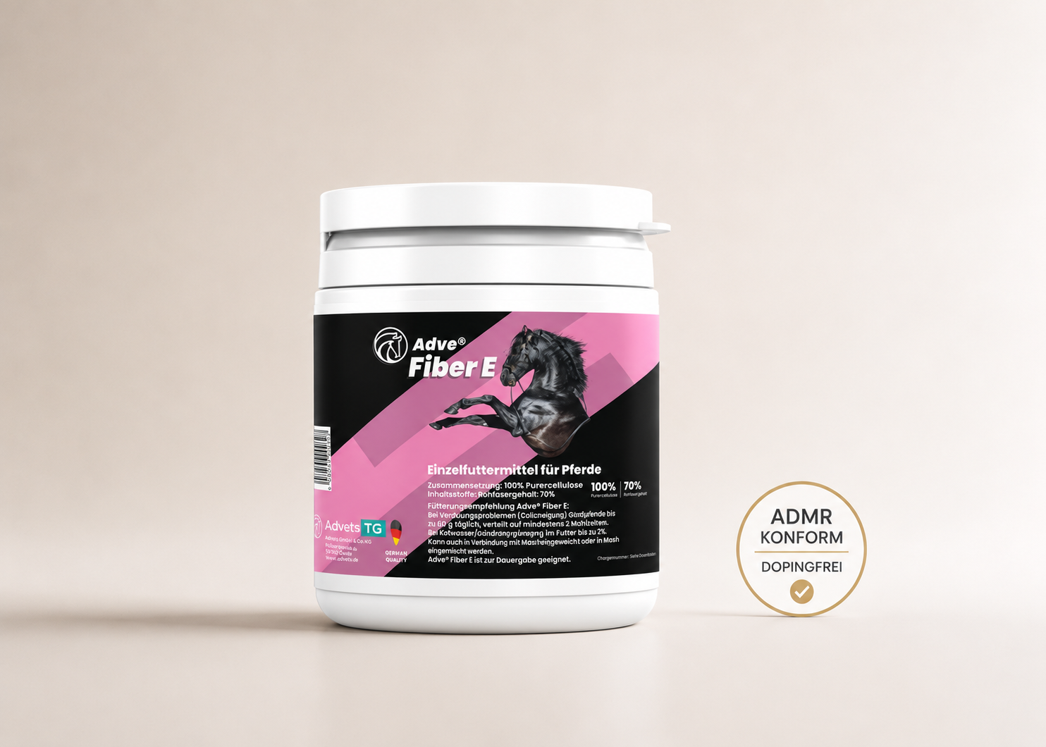 Adve® Fiber E für Pferde | Verdauung, Darmfunktion & Kotwasser