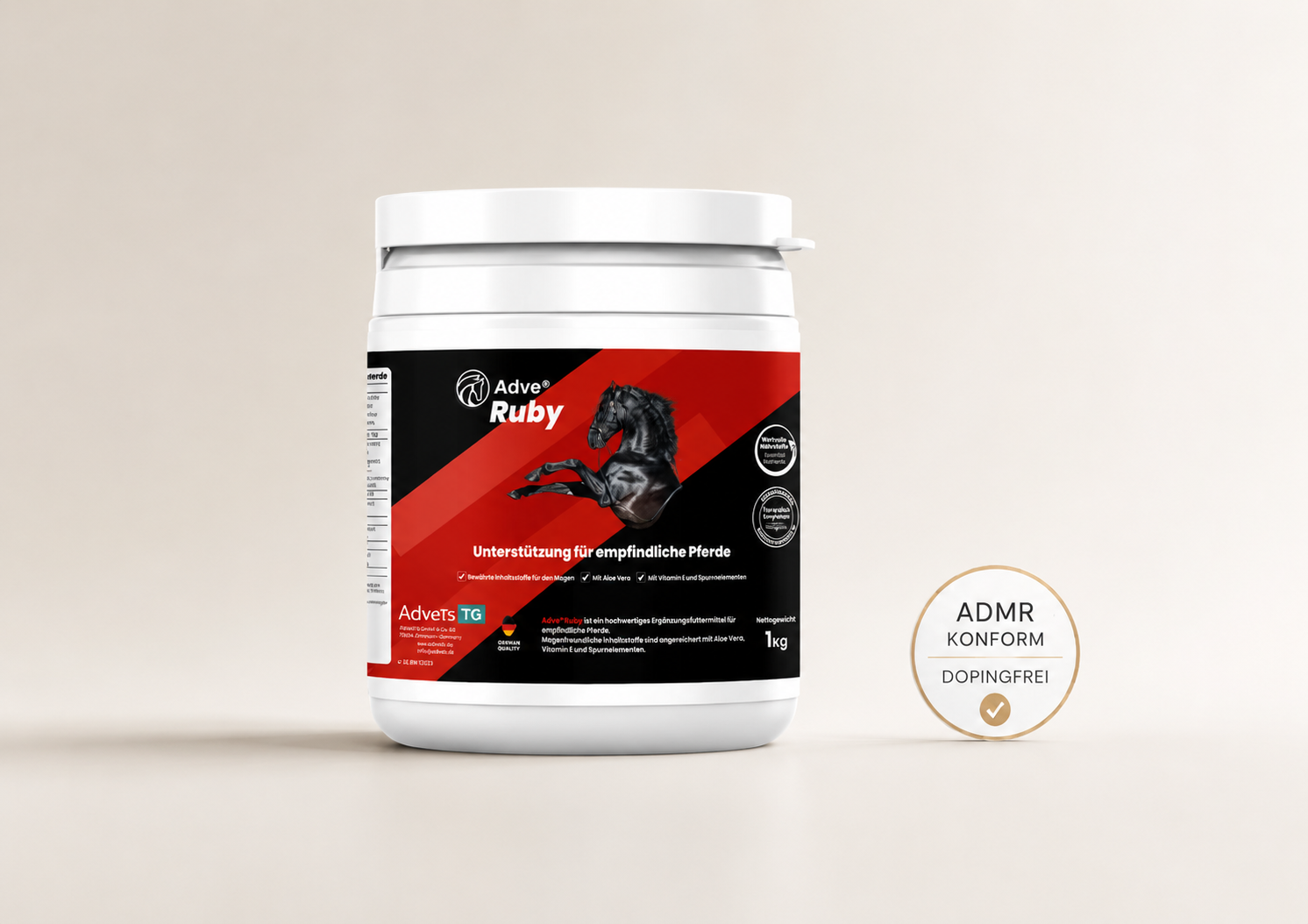 Adve® Ruby für Pferde | Unterstützung für Magen & Verdauung