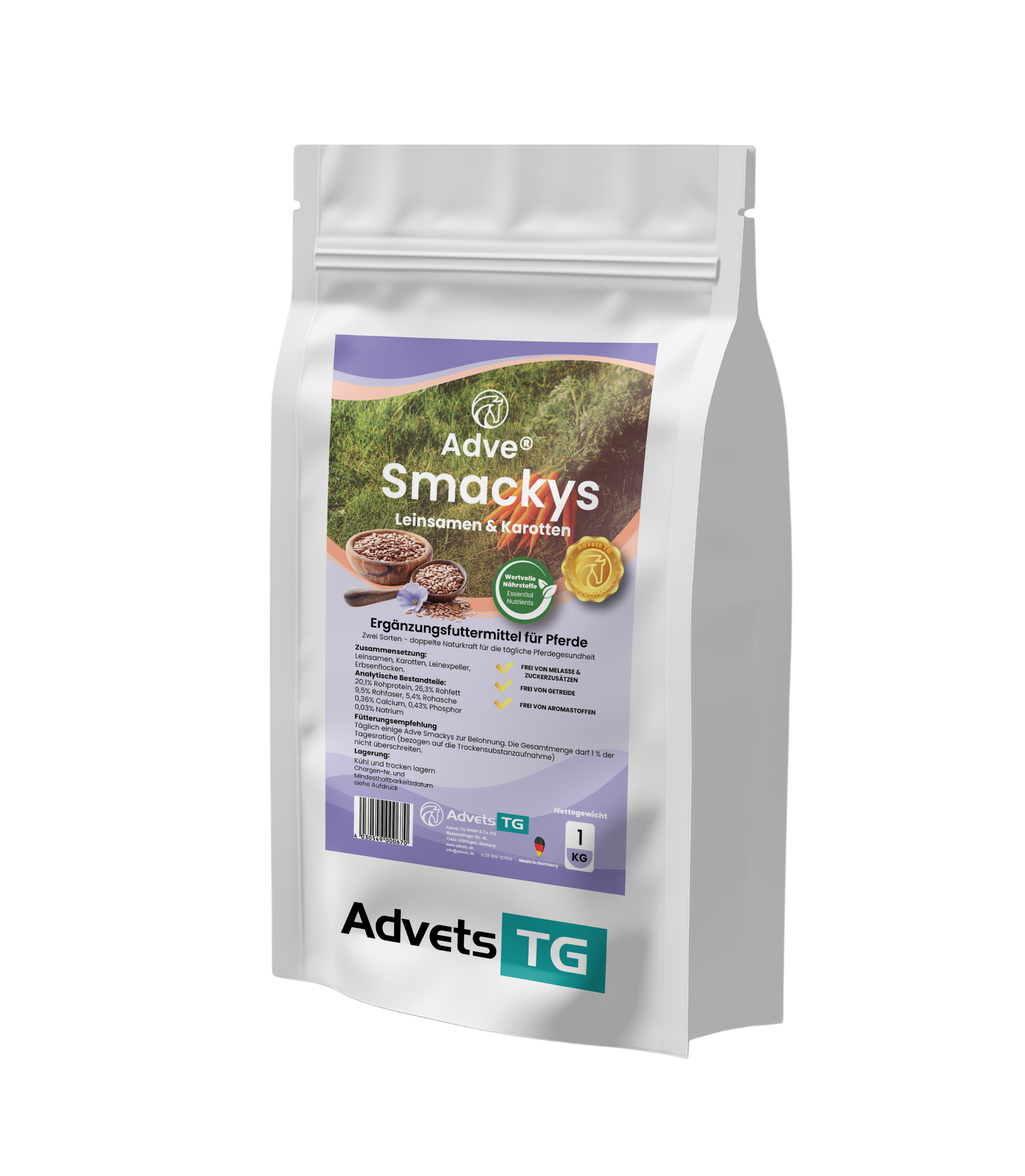 Adve® Smackys – Leinsamen & Karotten