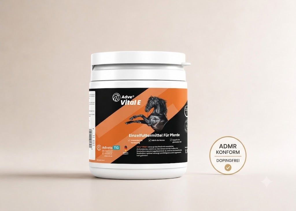 Adve® Vital E Bierhefe für Pferde | Verdauung & Fell